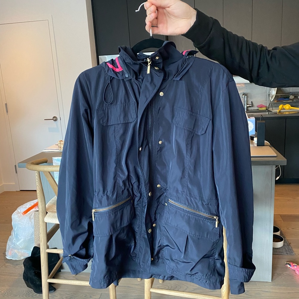 British Khaki Rain Jacket - Navy